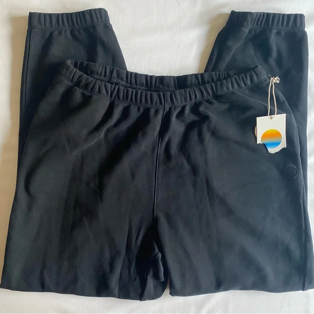 Vuori Sedona Jogger Womens Large OVERSIZED LOOSE FIT Black Lounge Fleece READ